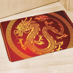 Chinese Dragon Zodiac Sign Print Polyester Doormat
