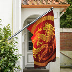 Chinese Dragon Zodiac Sign Print Polyester Flag