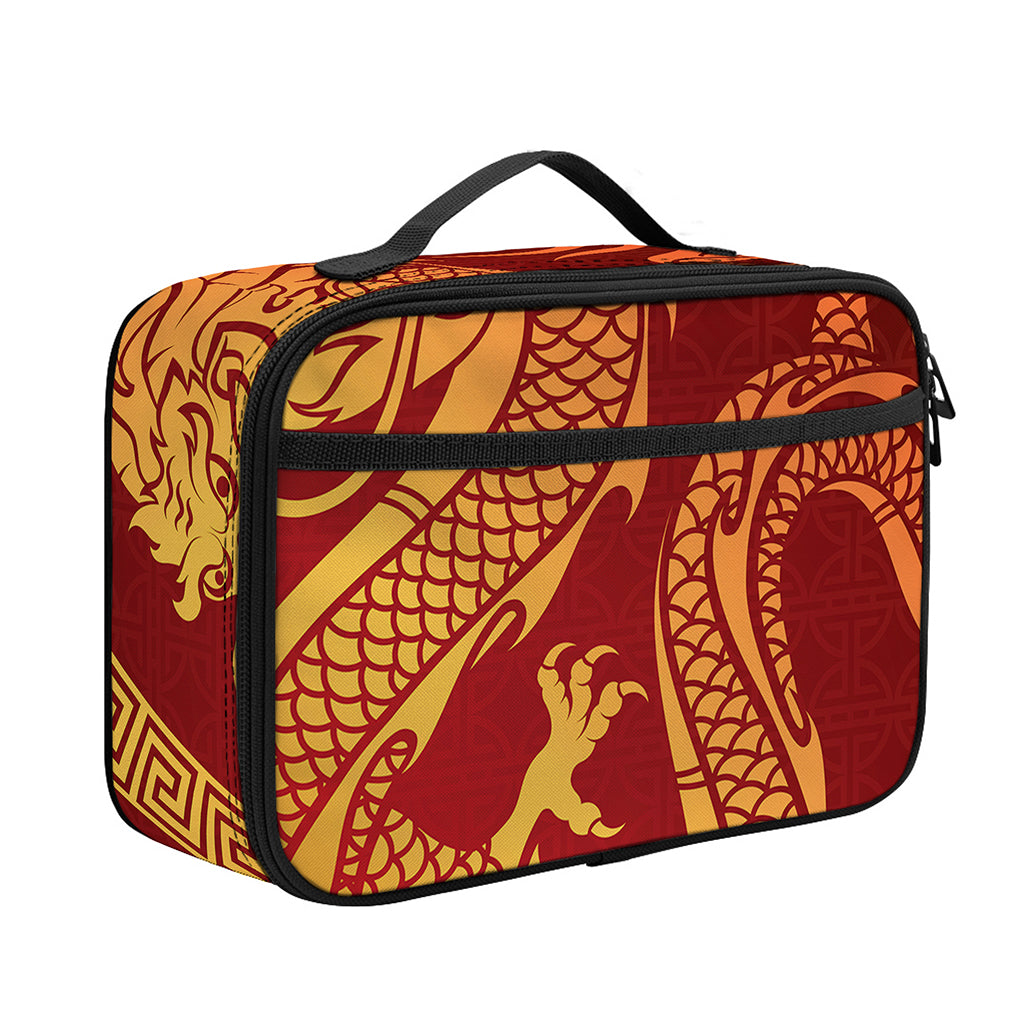 Chinese Dragon Zodiac Sign Print Portable Lunch Bag