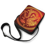 Chinese Dragon Zodiac Sign Print Rectangular Crossbody Bag