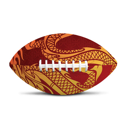 Chinese Dragon Zodiac Sign Print Rugby Ball