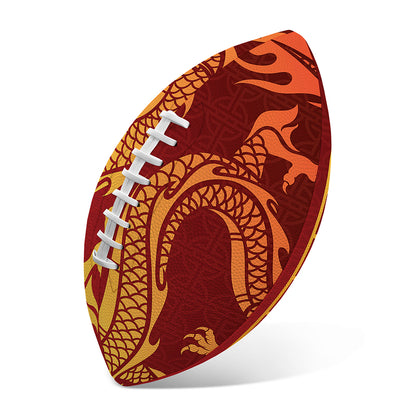 Chinese Dragon Zodiac Sign Print Rugby Ball