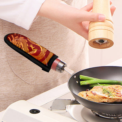 Chinese Dragon Zodiac Sign Print Skillet Handle Cover