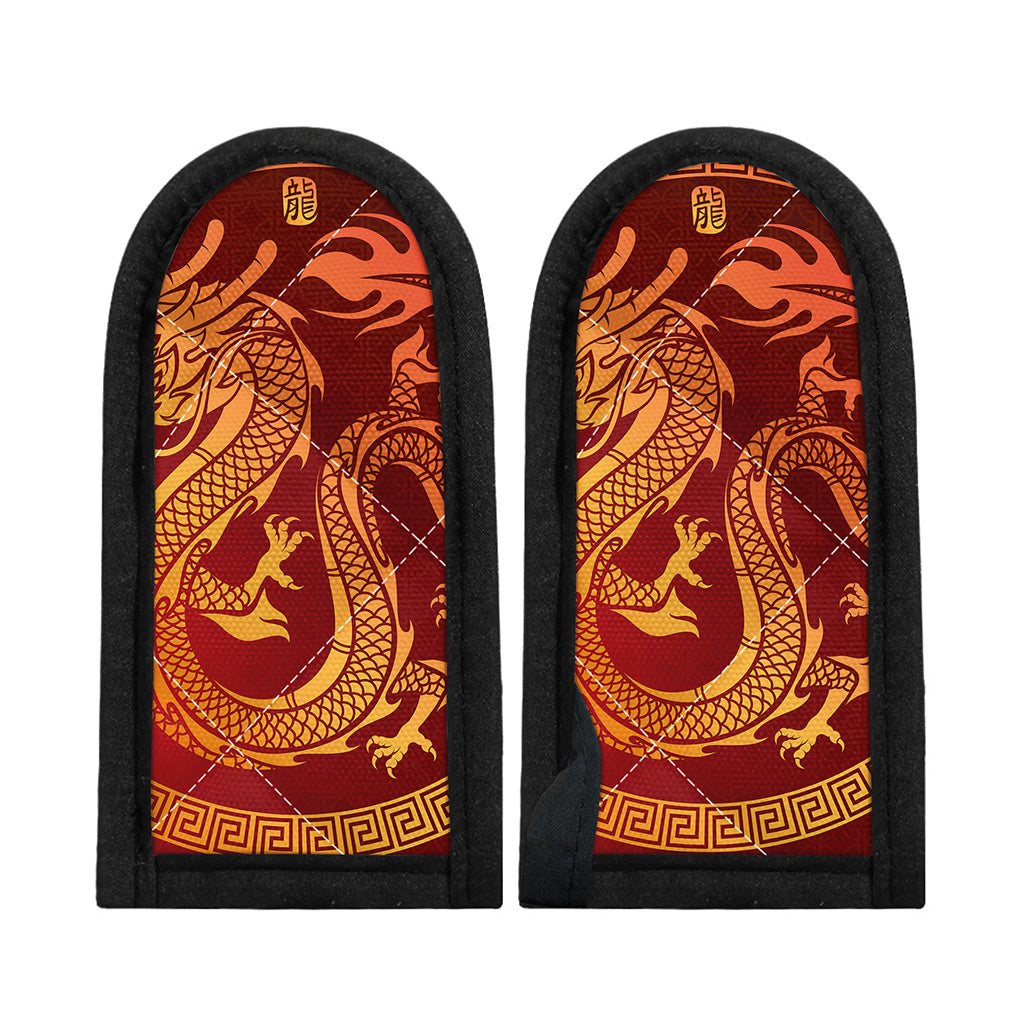 Chinese Dragon Zodiac Sign Print Skillet Handle Cover