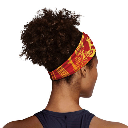 Chinese Dragon Zodiac Sign Print Sports Headband
