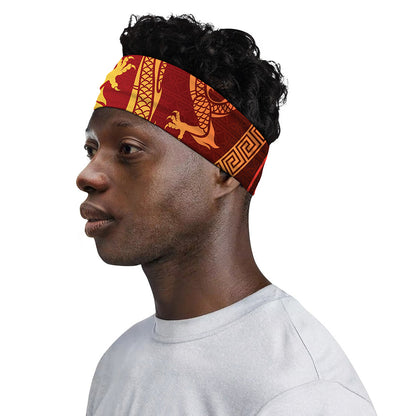 Chinese Dragon Zodiac Sign Print Sports Headband