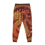 Chinese Dragon Zodiac Sign Print Sweatpants