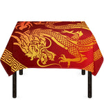 Chinese Dragon Zodiac Sign Print Tablecloth