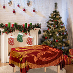 Chinese Dragon Zodiac Sign Print Tablecloth