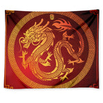 Chinese Dragon Zodiac Sign Print Tapestry