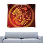Chinese Dragon Zodiac Sign Print Tapestry
