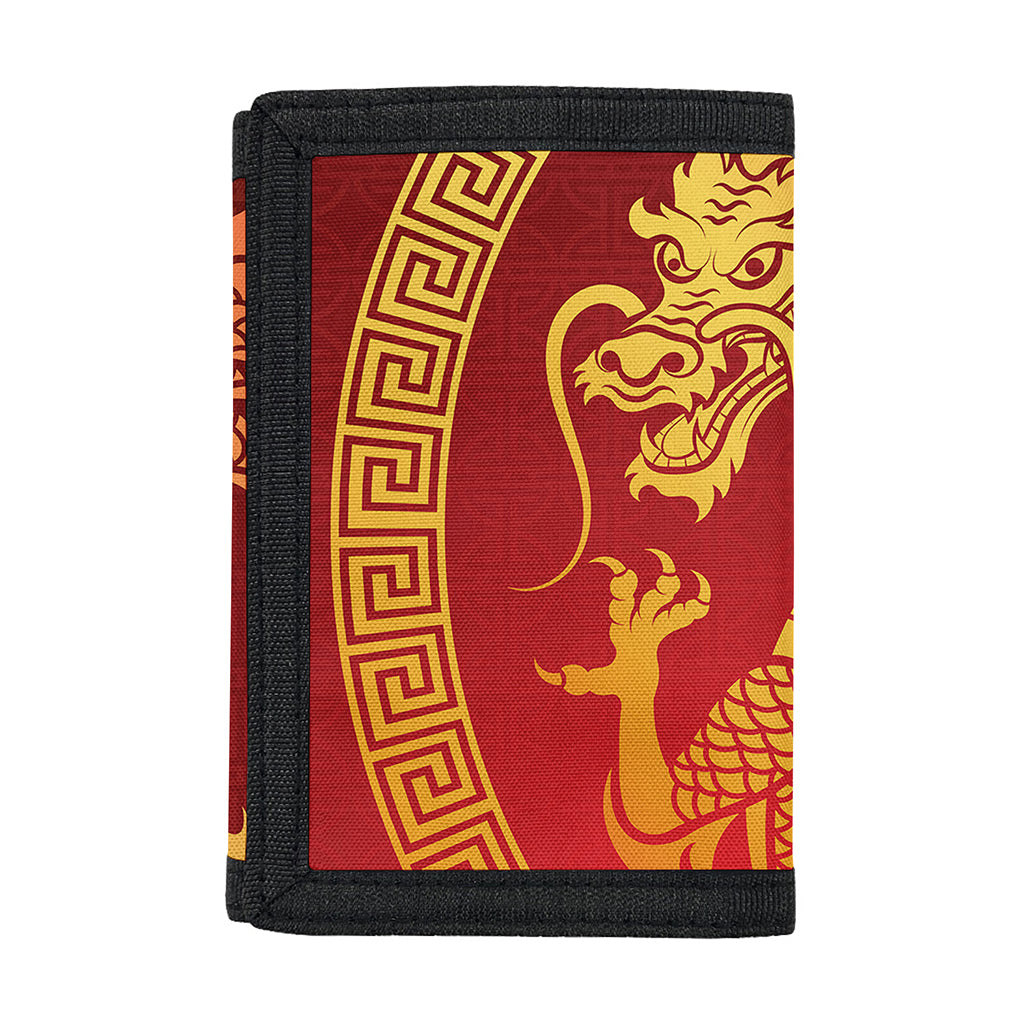 Chinese Dragon Zodiac Sign Print Trifold Wallet