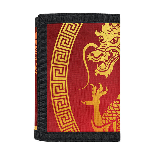 Chinese Dragon Zodiac Sign Print Trifold Wallet