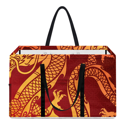Chinese Dragon Zodiac Sign Print Utility Tote Bag