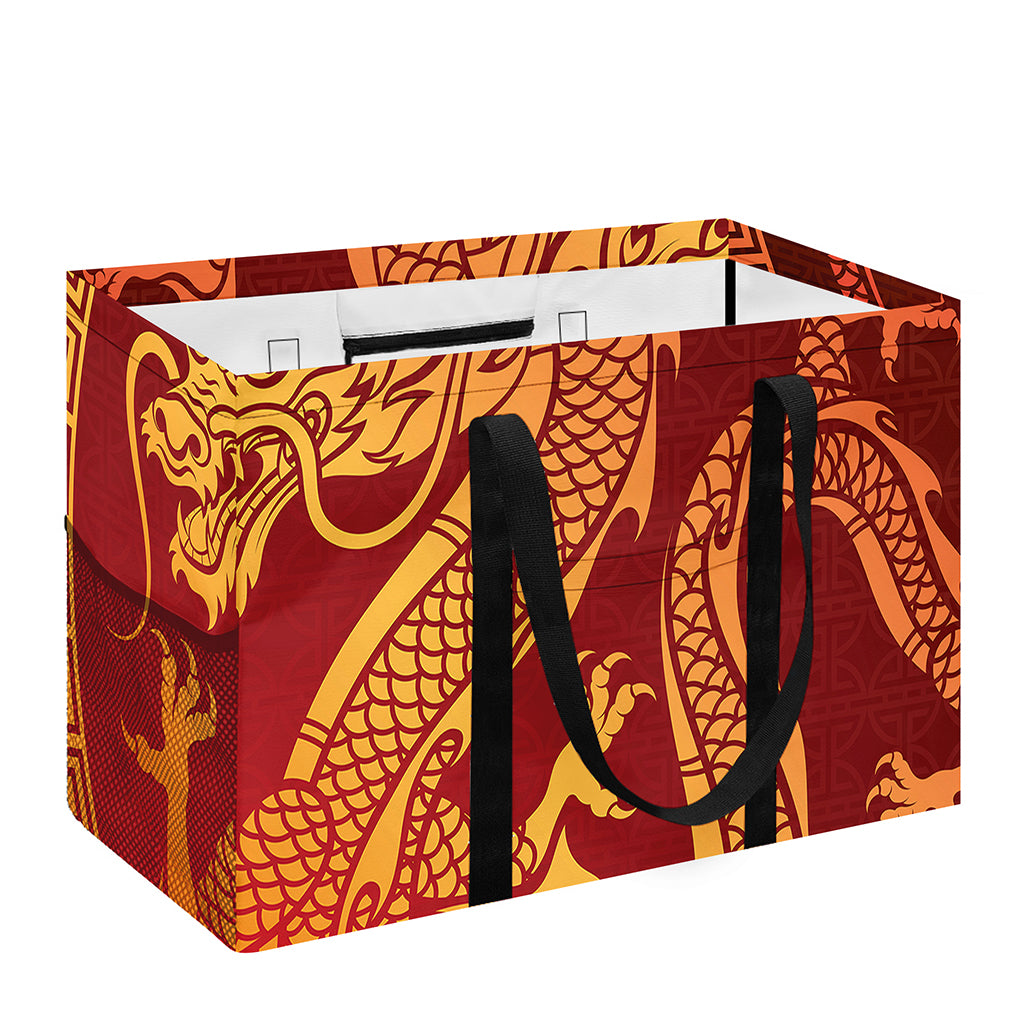 Chinese Dragon Zodiac Sign Print Utility Tote Bag