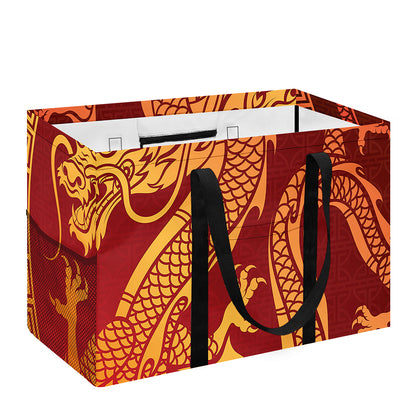 Chinese Dragon Zodiac Sign Print Utility Tote Bag