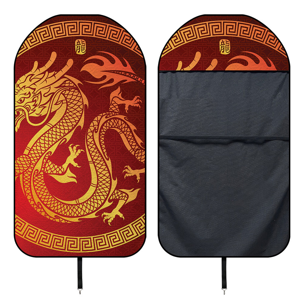 Chinese Dragon Zodiac Sign Print Waterproof Car Seat Cover