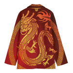 Chinese Dragon Zodiac Sign Print Women's Blazer