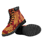 Chinese Dragon Zodiac Sign Print Work Boots