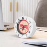 Chinese Flower Ox Zodiac Print Alarm Clock