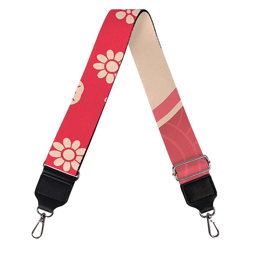 Chinese Flower Ox Zodiac Print Bag Strap