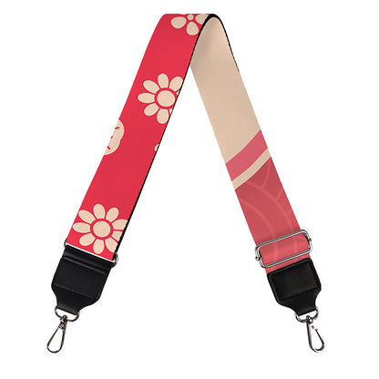 Chinese Flower Ox Zodiac Print Bag Strap