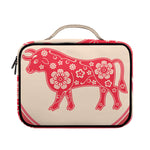 Chinese Flower Ox Zodiac Print Briefcase Bible Bag