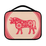 Chinese Flower Ox Zodiac Print Classic Bible Case