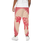 Chinese Flower Ox Zodiac Print Cotton Pants