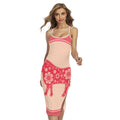 Chinese Flower Ox Zodiac Print Cross Back Cami Dress