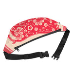 Chinese Flower Ox Zodiac Print Fanny Pack