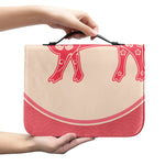 Chinese Flower Ox Zodiac Print Leather Bible Cover