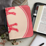 Chinese Flower Ox Zodiac Print Leather Bible Cover