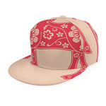 Chinese Flower Ox Zodiac Print Snapback Cap