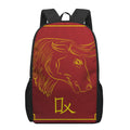 Chinese Horoscope Ox Sign Print 17 Inch Backpack