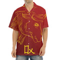 Chinese Horoscope Ox Sign Print Aloha Shirt