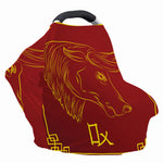 Chinese Horoscope Ox Sign Print Baby Seat Cover