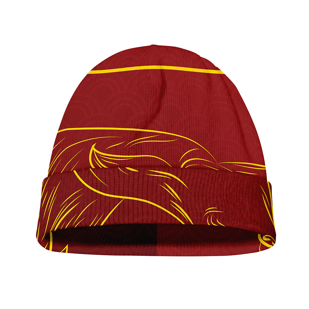 Chinese Horoscope Ox Sign Print Beanie