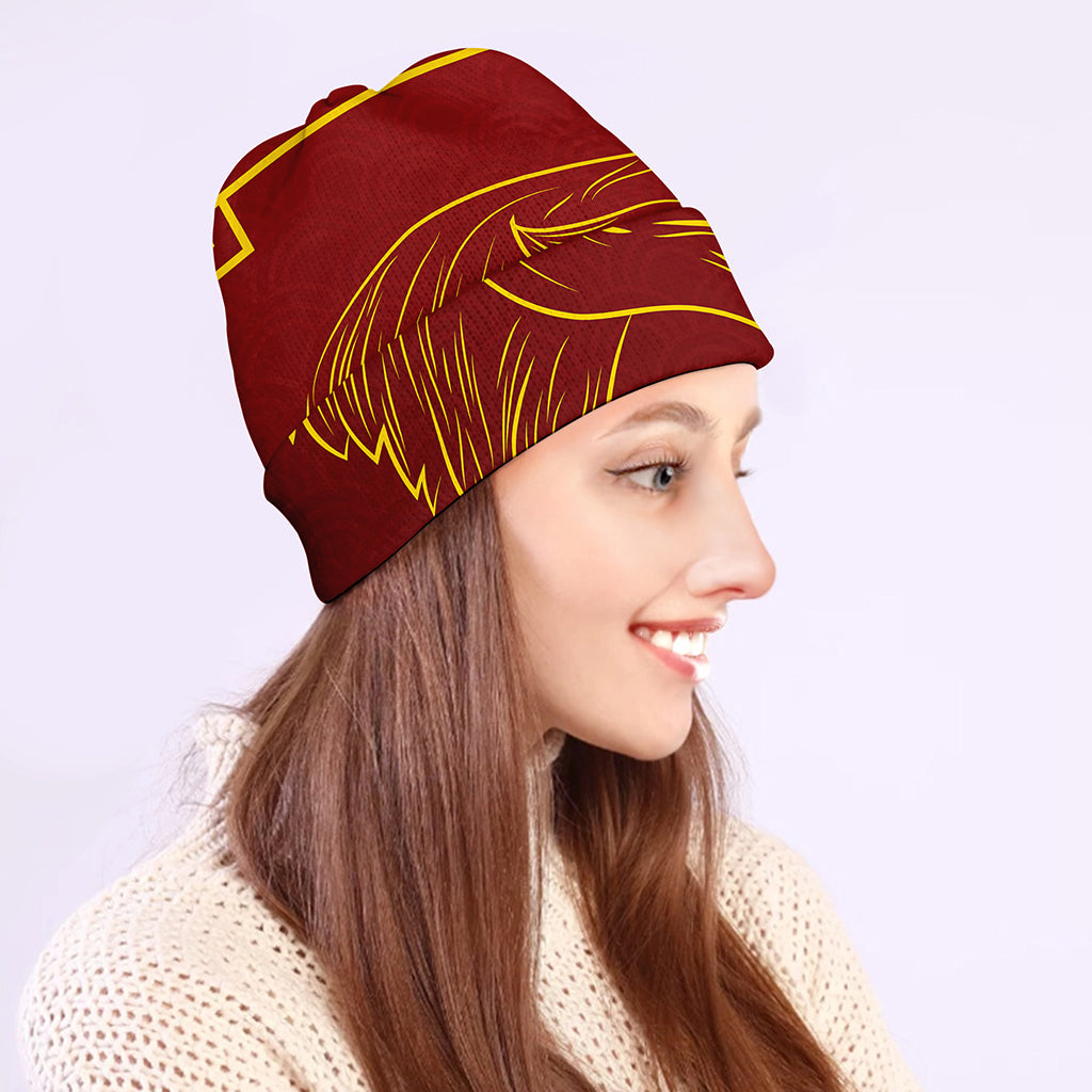 Chinese Horoscope Ox Sign Print Beanie