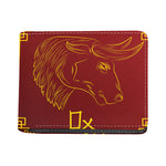 Chinese Horoscope Ox Sign Print Bifold Wallet