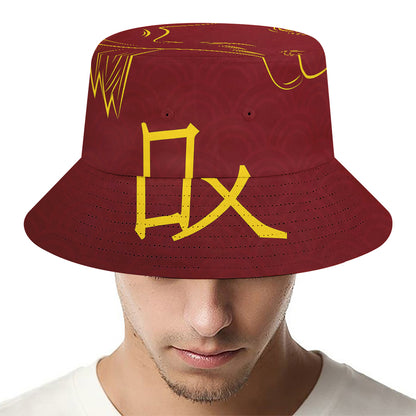 Chinese Horoscope Ox Sign Print Bucket Hat