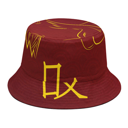 Chinese Horoscope Ox Sign Print Bucket Hat
