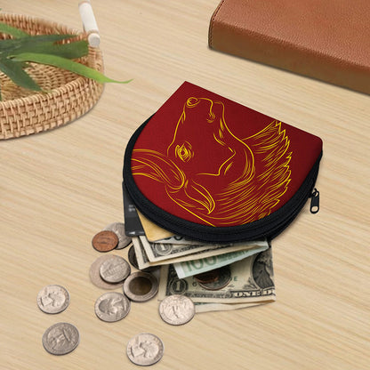 Chinese Horoscope Ox Sign Print Coin Purse