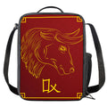 Chinese Horoscope Ox Sign Print Crossbody Lunch Bag