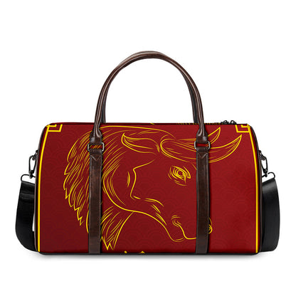 Chinese Horoscope Ox Sign Print Duffle Bag
