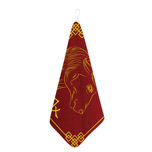 Chinese Horoscope Ox Sign Print Hand Towel