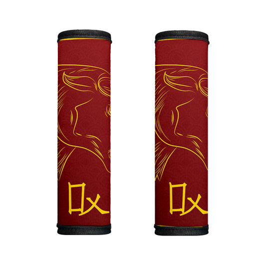 Chinese Horoscope Ox Sign Print Handle Covers