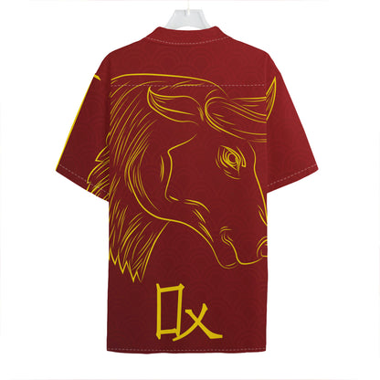 Chinese Horoscope Ox Sign Print Hawaiian Shirt