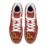 Chinese Horoscope Ox Sign Print High Top Leather Sneakers