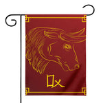 Chinese Horoscope Ox Sign Print House Flag